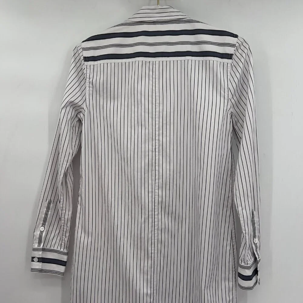 Equipment Striped Back /White Button Down Maxi Shirt Dress XS - Picture 9 of 15